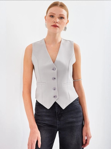 Gilet de costume Bigdart en gris : devant