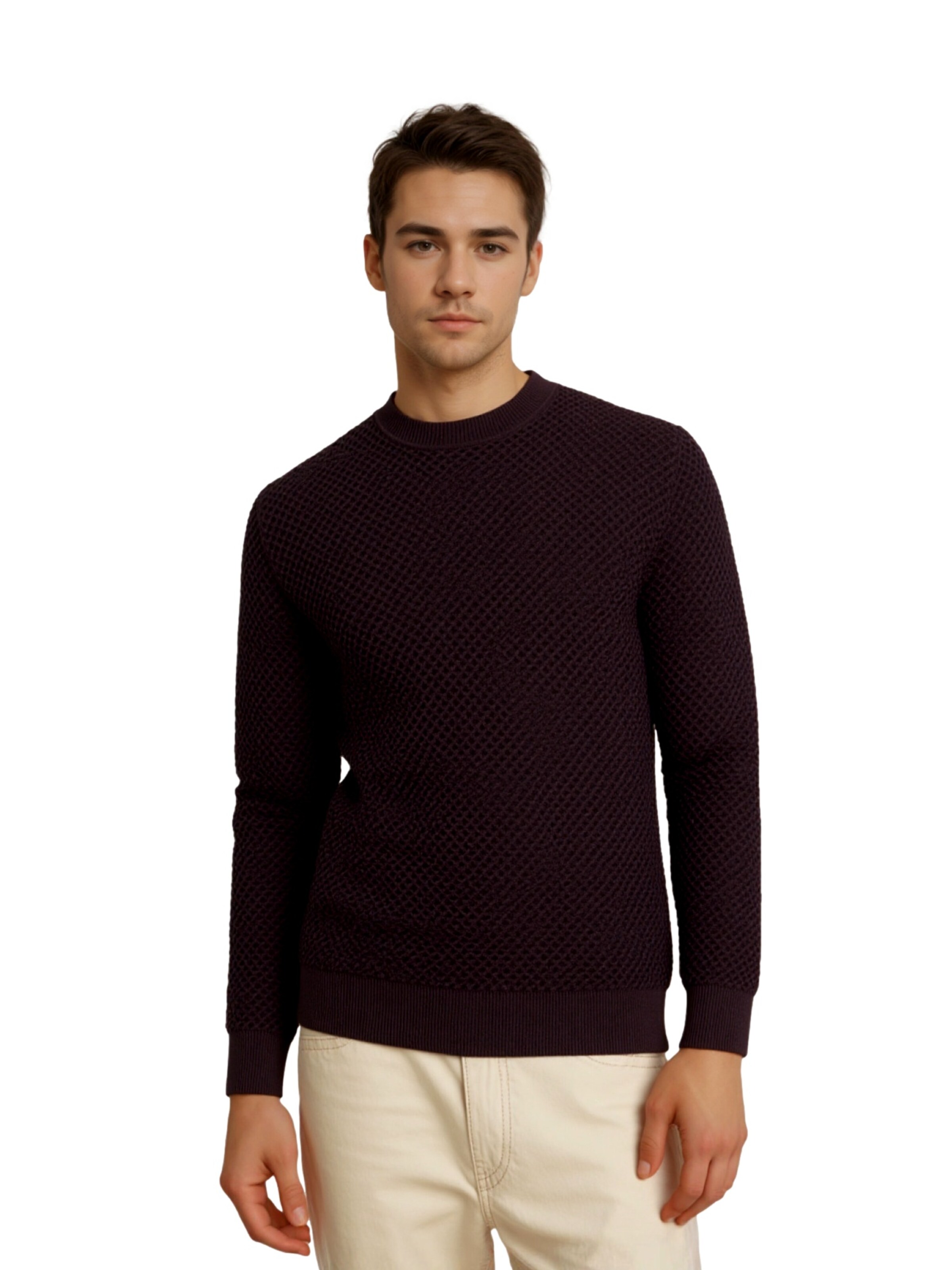 Jack & Jones Premium Sweater 'Barkley' in Red: front