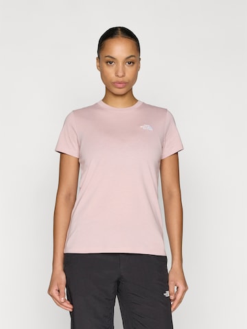THE NORTH FACE Μπλουζάκι 'Evolution Simple Dome' σε ροζ: μπροστά