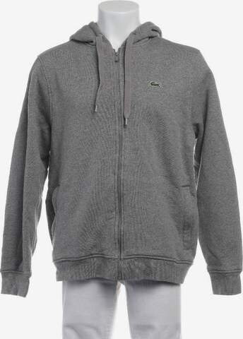 LACOSTE Sweatshirt & Zip-Up Hoodie in XL in Grey: front