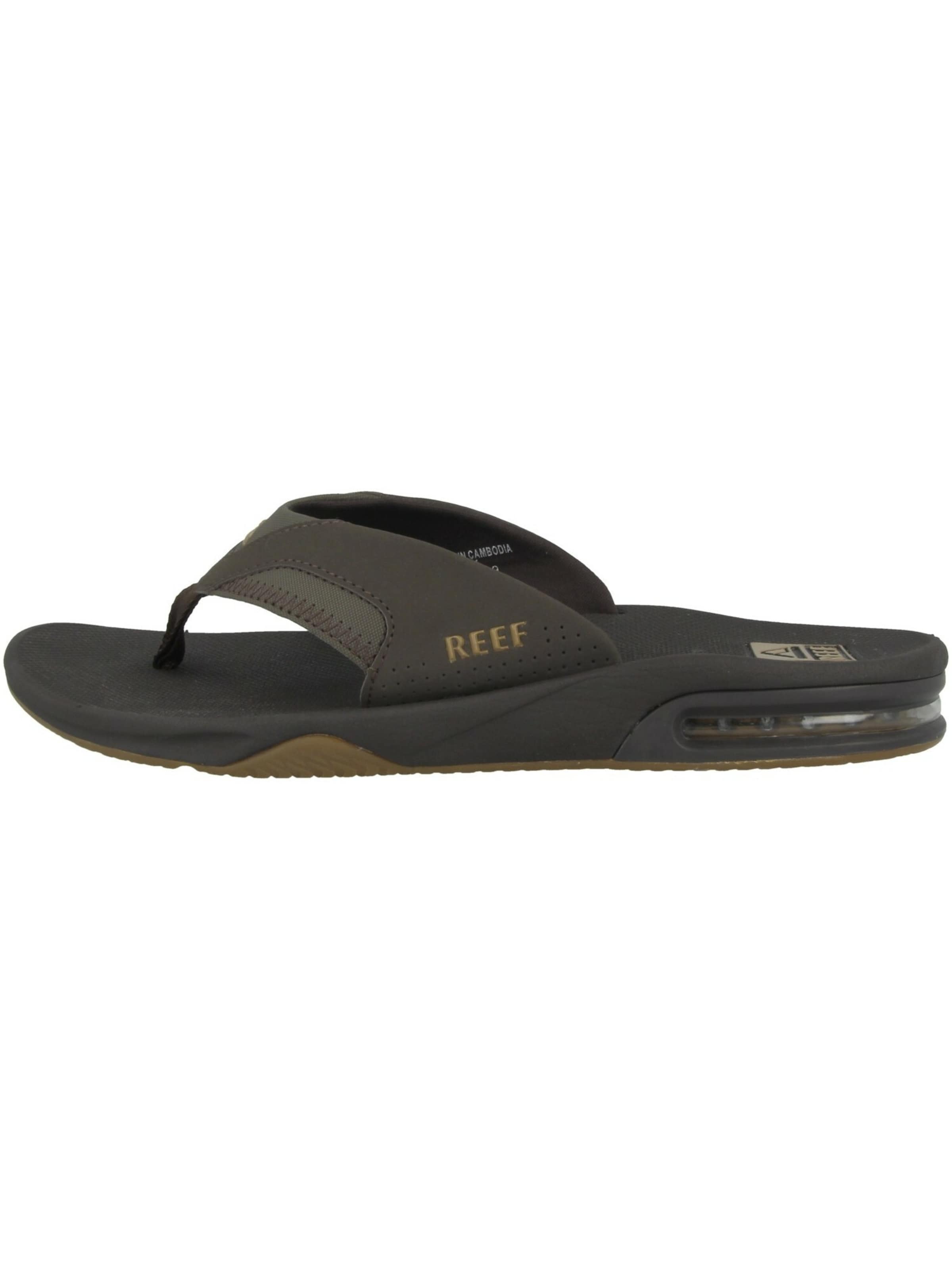 Flip-flops 'Fanning' de la REEF pe maro