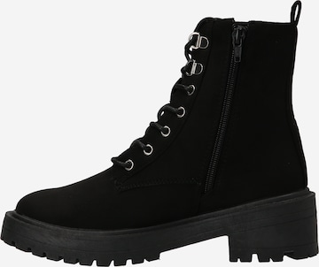 NEW LOOK Lace-up bootie 'BOULDER' in Black