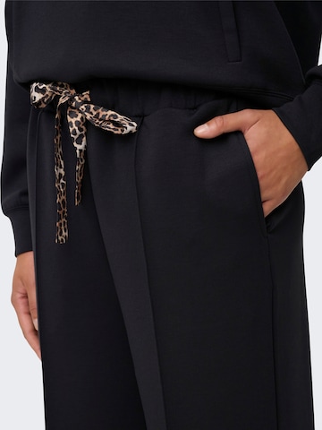 ONLY Široke hlačnice Hlače 'ONLALINA' | črna barva