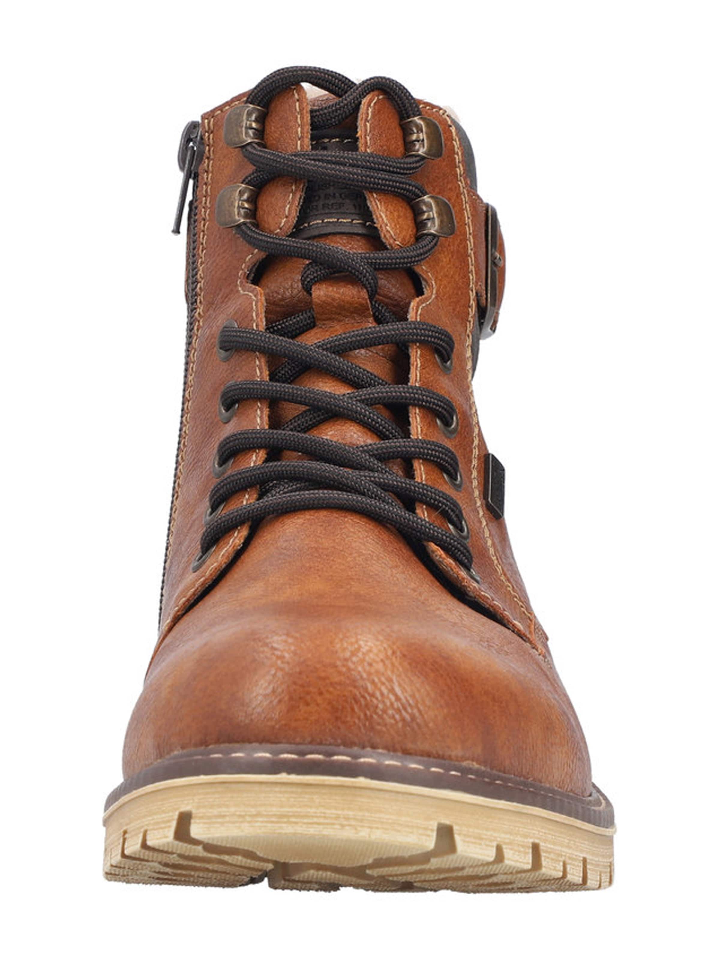 RiekerČizme na vezanje - smeđa boja