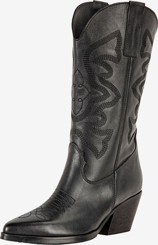 INUOVO Cowboy Boots in Black: front