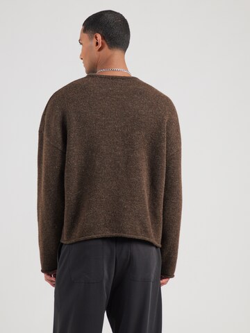 WEEKDAY Sweater 'Kimmo' in Brown