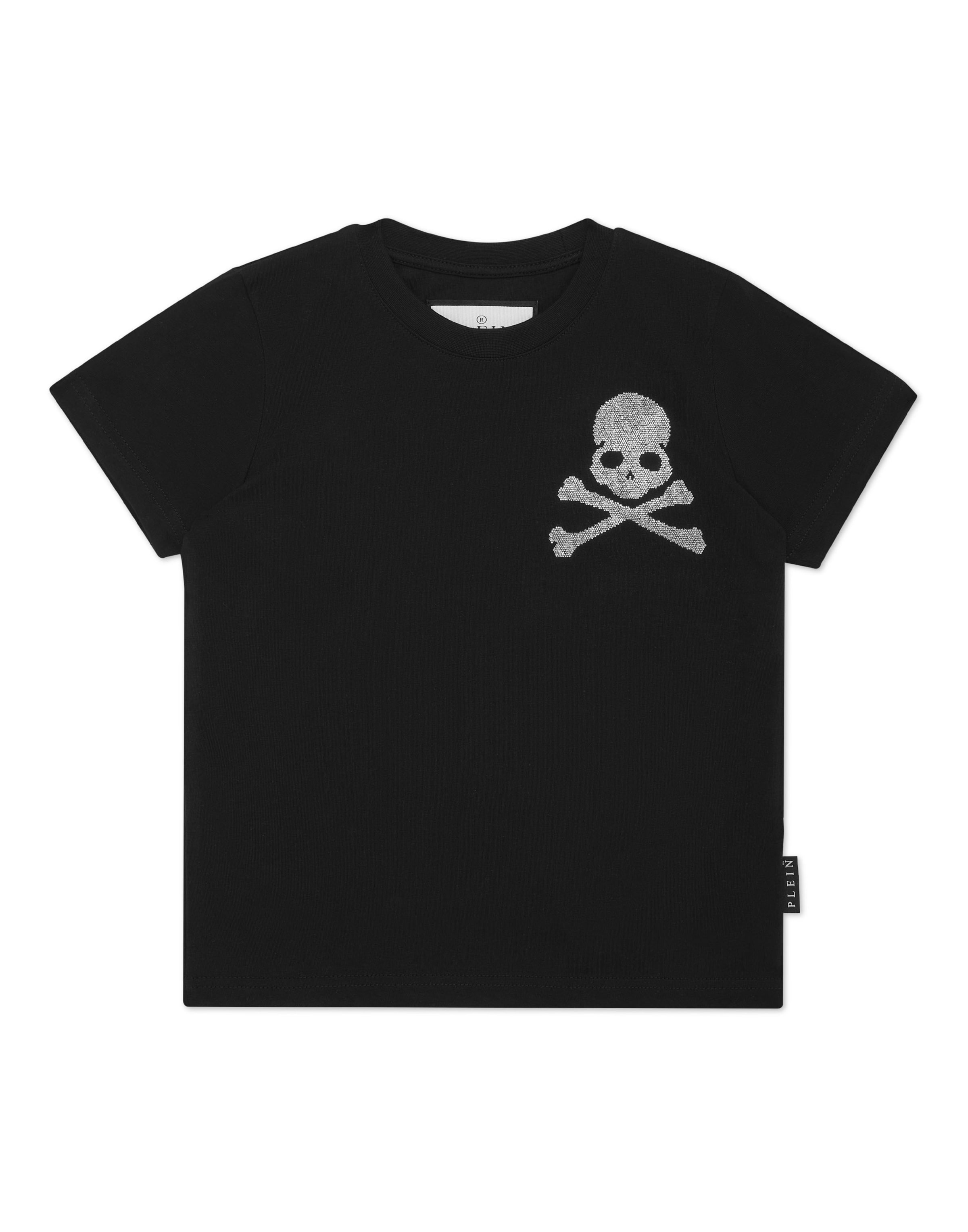 Philipp Plein Shirt 'Skull' in Zwart: voorkant