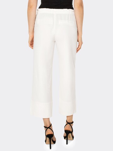 Wide Leg Pantalon Liverpool en blanc