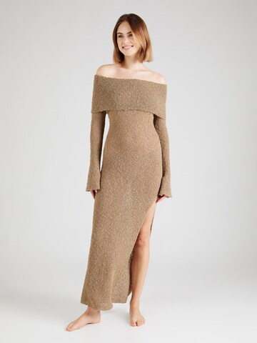 millane Knitted dress in Brown: front