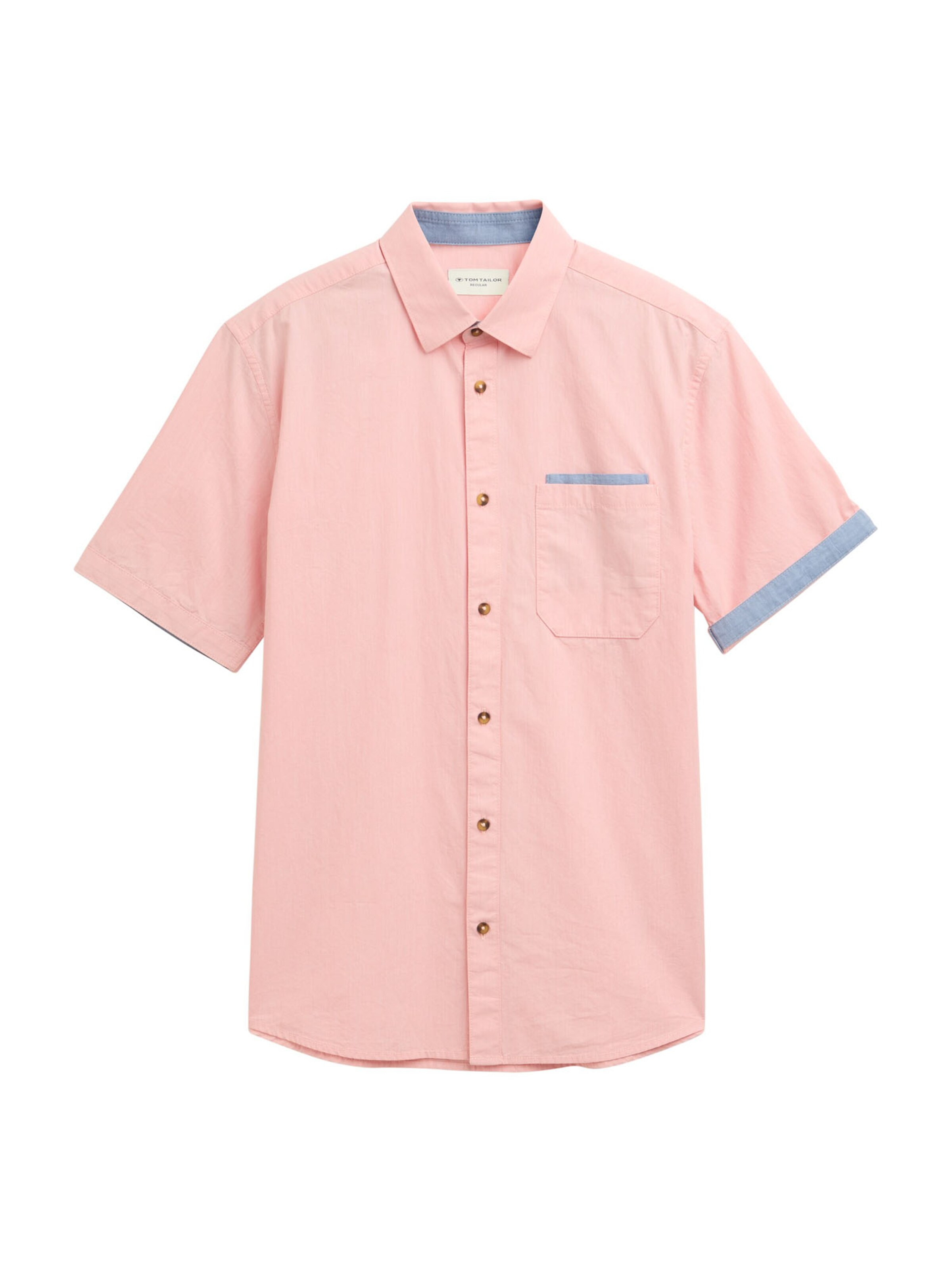 TOM TAILOR Regularny krój Koszula w kolorze pomarańczowy: przód