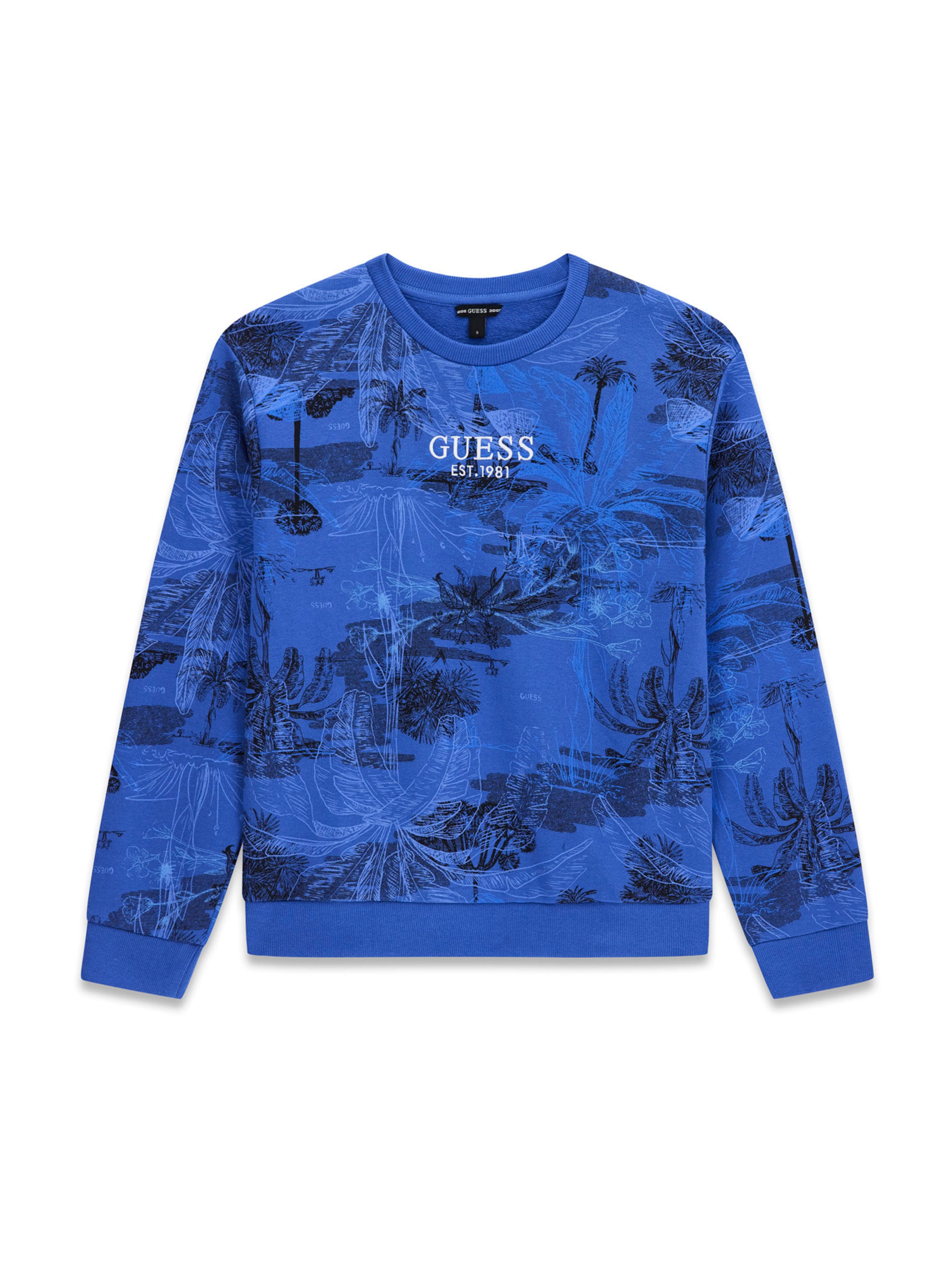 GUESS Sweatshirt in Blue: front