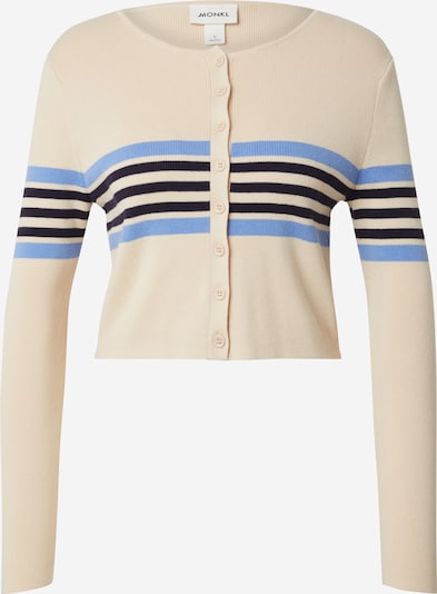 Monki Neuletakki värissä beige / laivastonsininen / taivaansininen, Tuotenäkymä