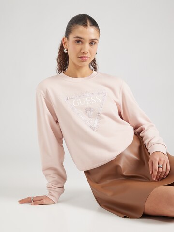 GUESS Mikina 'PYTHON' – pink: přední strana