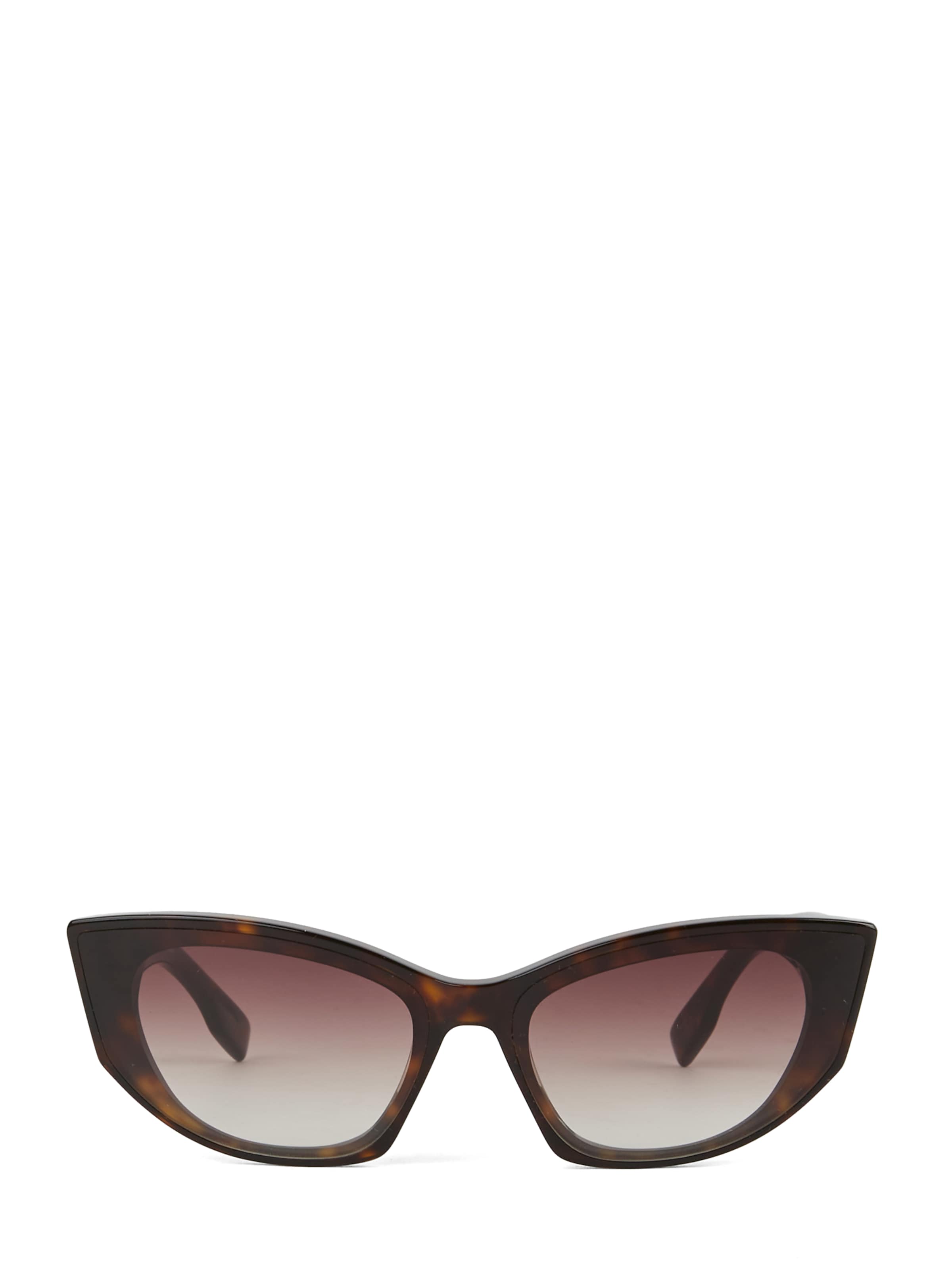 Karl Lagerfeld Solbriller ' AUSGESCHNITTENES SIGNATUR-LOGO ' i brun: forside