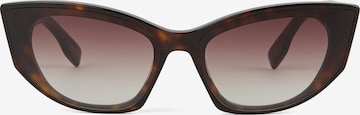 Lunettes de soleil ' AUSGESCHNITTENES SIGNATUR-LOGO ' Karl Lagerfeld en marron : devant