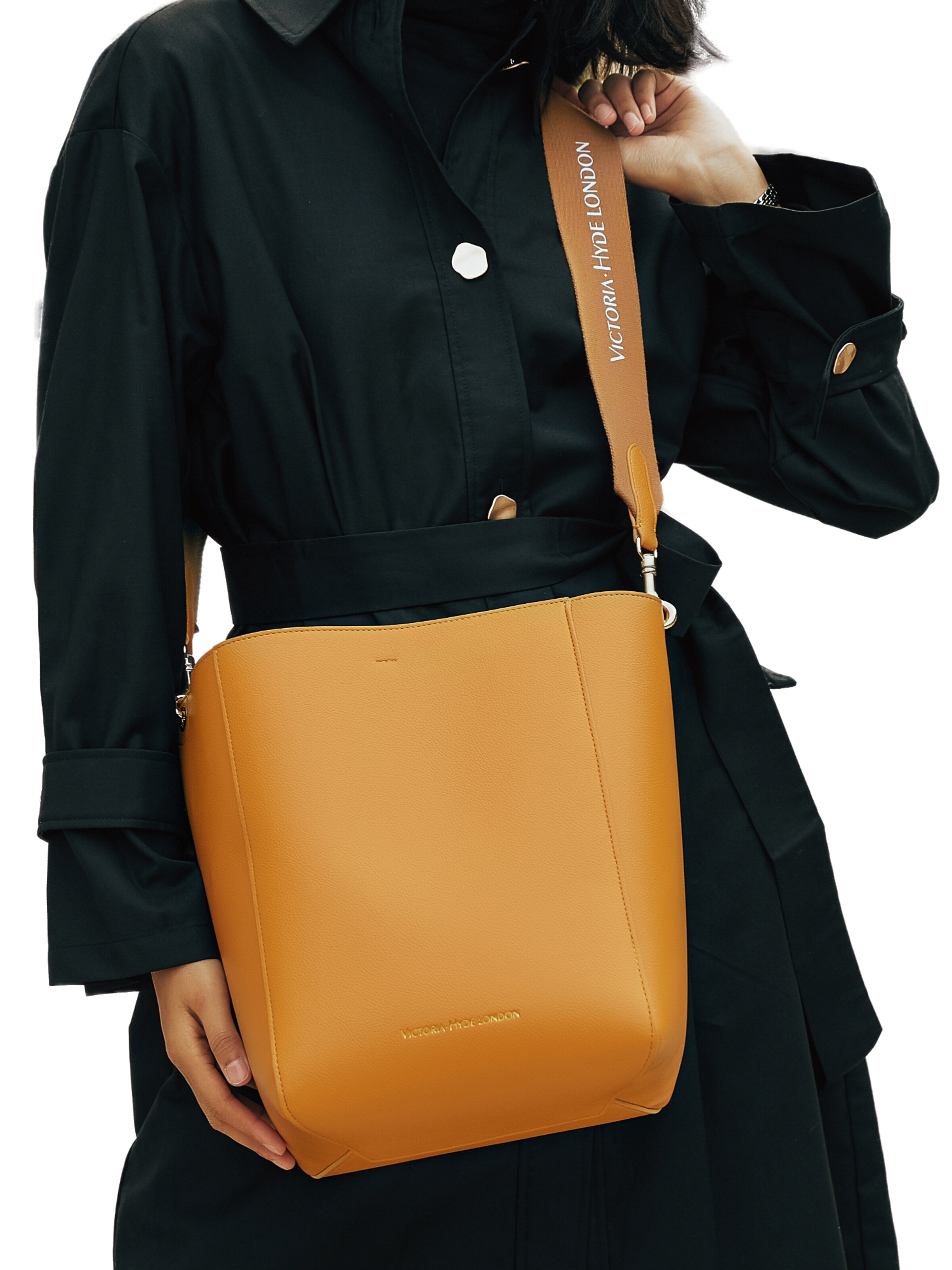 Victoria Hyde Käsilaukku ' Romai ' värissä keltainen: etupuoli