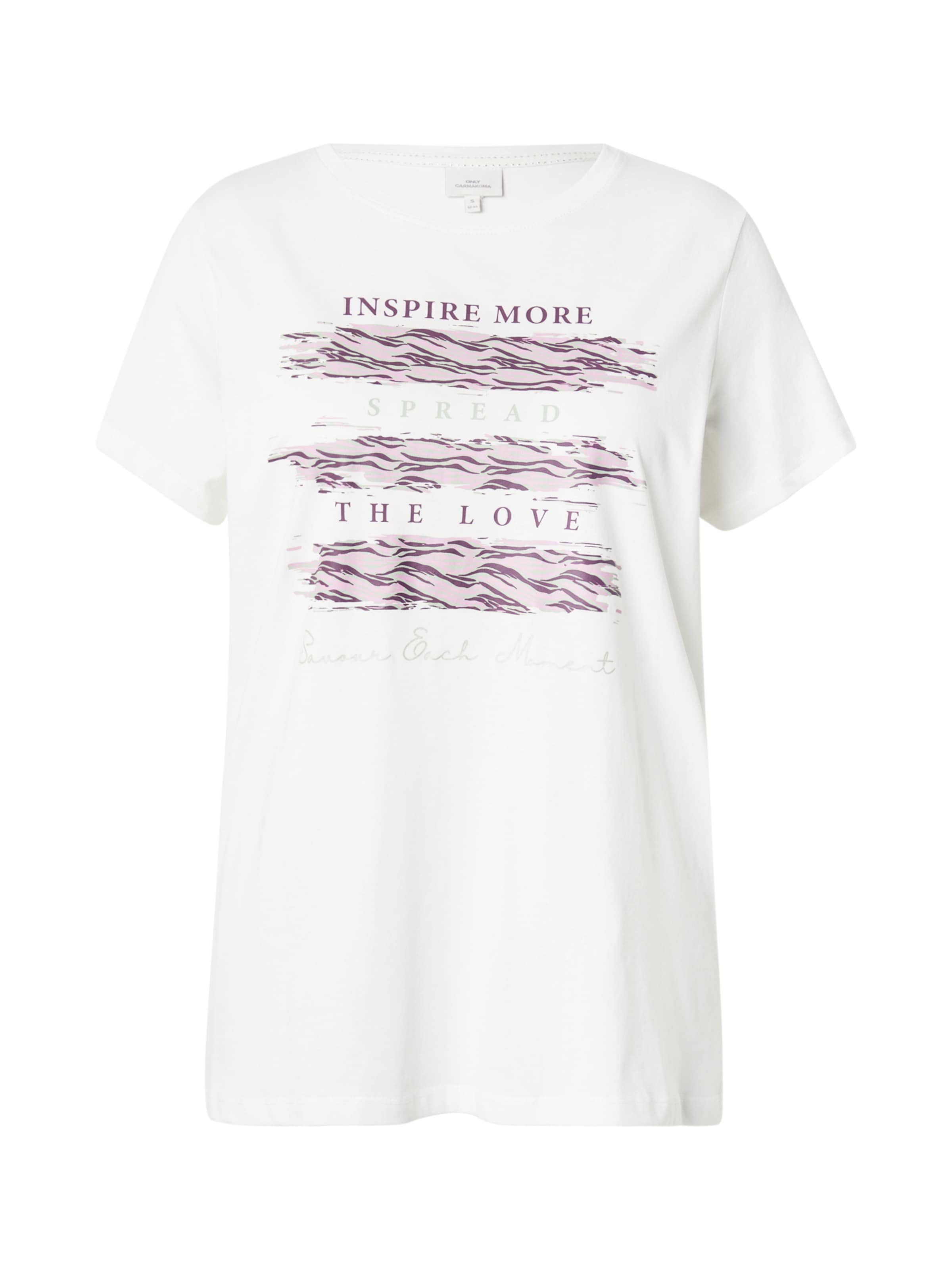 ONLY Carmakoma - Camiseta 'CARCRUZ' en blanco: frente