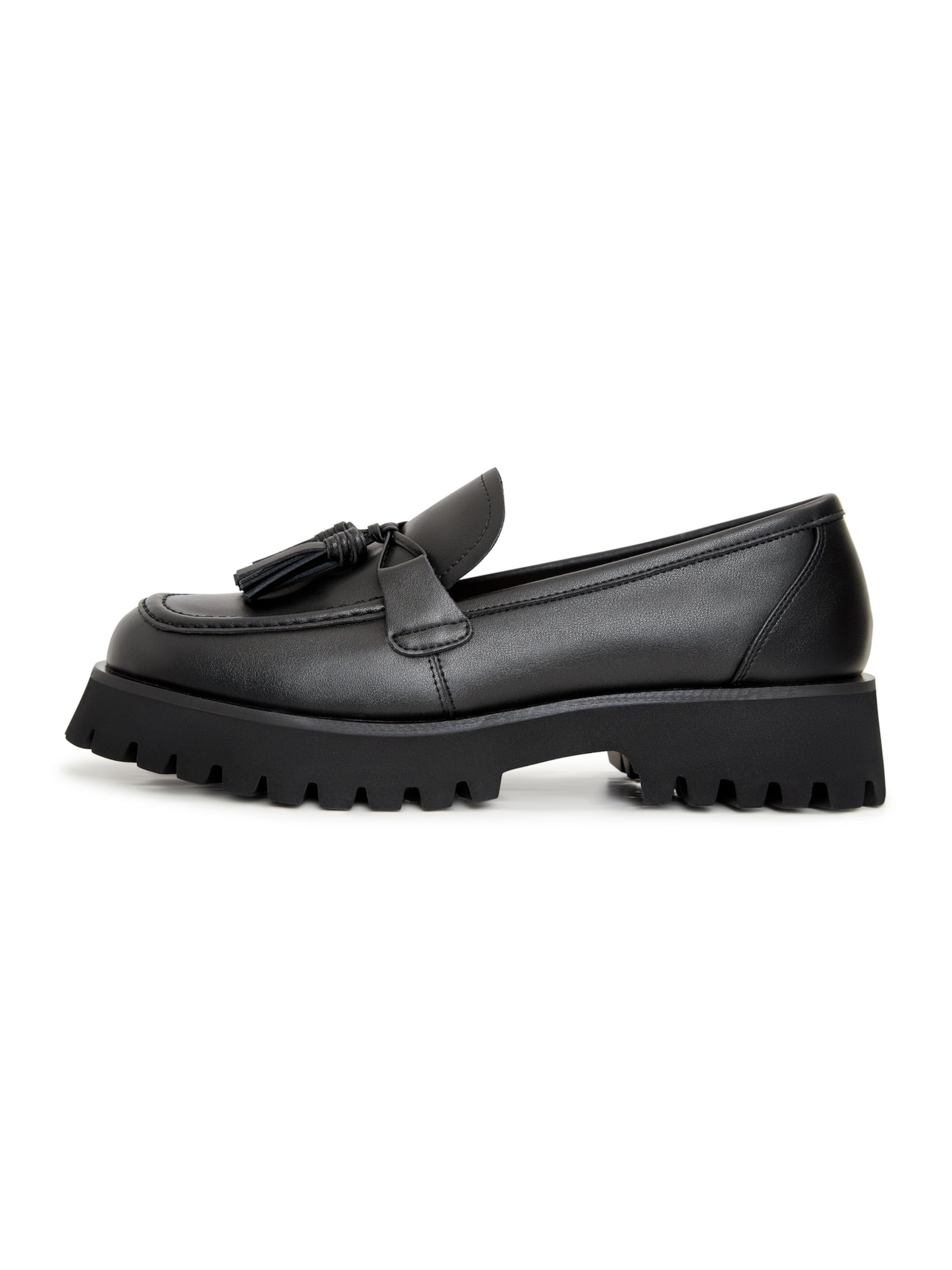 CESARE GASPARI Slipper in Schwarz: Vorderseite