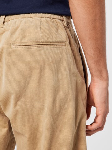 ESPRIT רגיל מכנסים קפלים בבז'