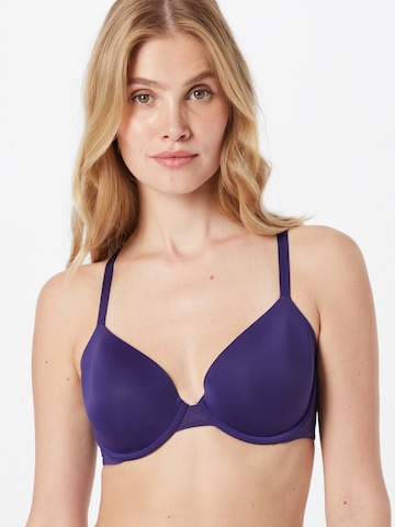 Calvin Klein Underwear T-shirt Podprsenka – fialová: přední strana