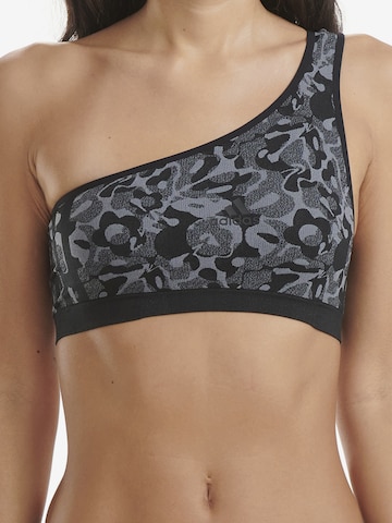 ADIDAS SPORTSWEAR Bustier Bustier ' Asymetric Bralette ' in Schwarz: predná strana