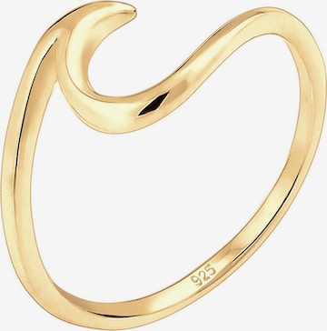 ELLI Ring 'Wellen' in Gold: front