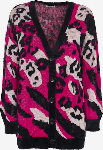 Cardigan Influencer en rose : devant