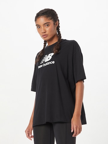 new balance Oversized shirt 'Essentials' in Black: front
