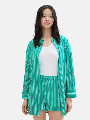 TOM TAILOR DENIM Bluse in Grün
