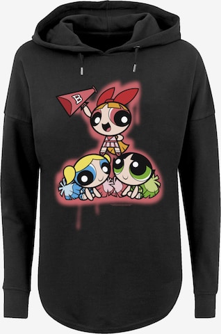 Sweat-shirt 'Powerpuff Girls Cheerleaders' F4NT4STIC en noir : devant