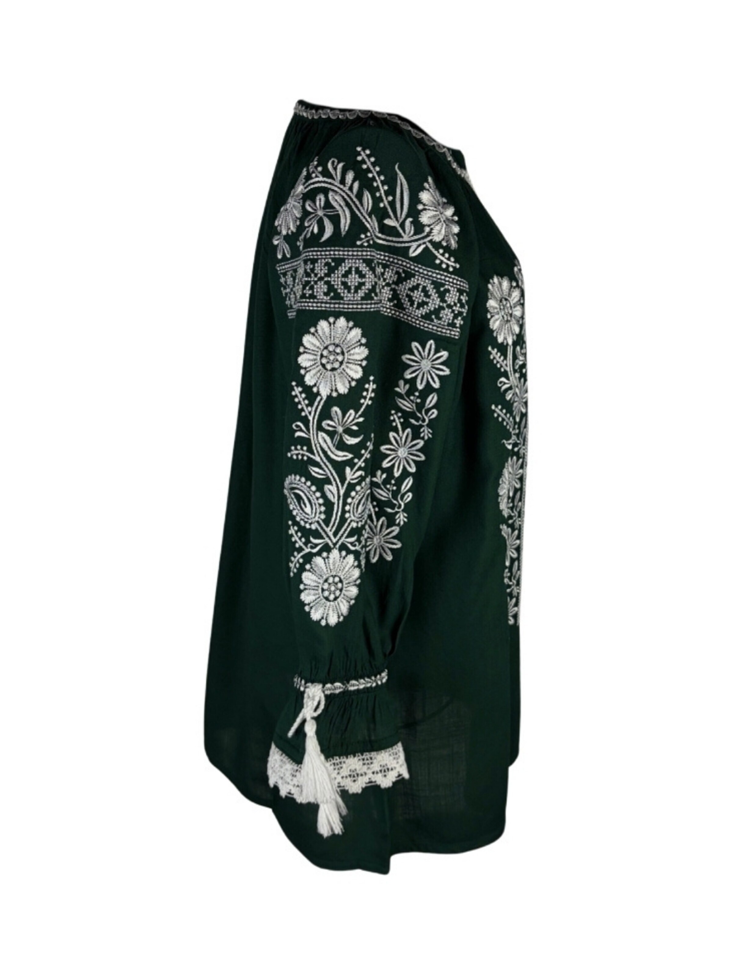 Rody’s foreverDirndl bluza 'Damenbluse IL26 grün/weiß , marimea XL' - zelena boja