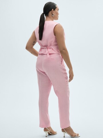 Regular Pantalon à plis 'Boreli' MANGO en rose