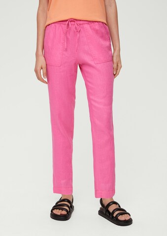 Effilé Pantalon s.Oliver en rose : devant