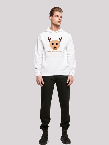 F4NT4STIC Sweatshirt 'Red Nose Weihnachten' in Wit