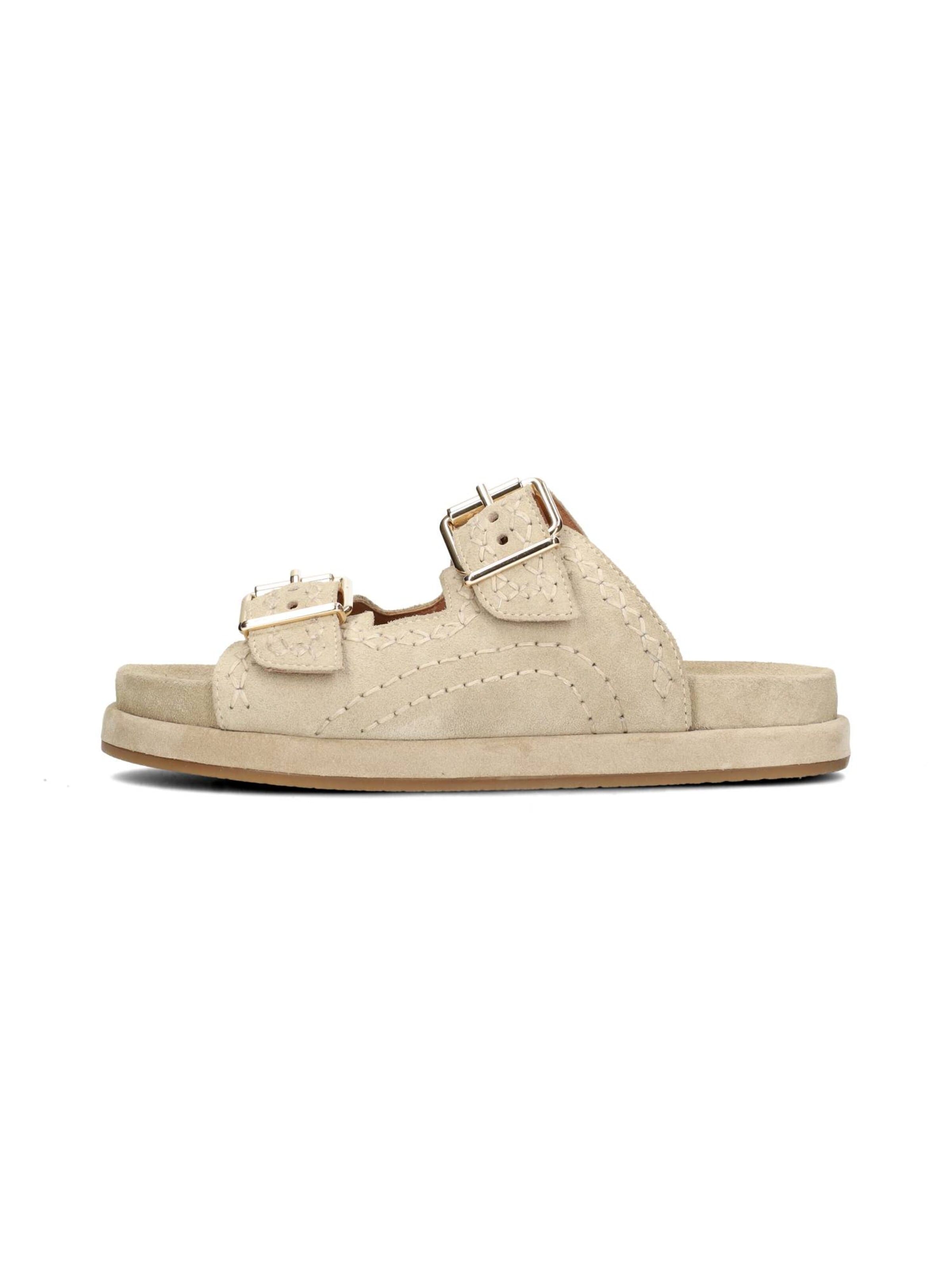 Haboob Muiltjes 'ELYSÉE' in Beige: voorkant