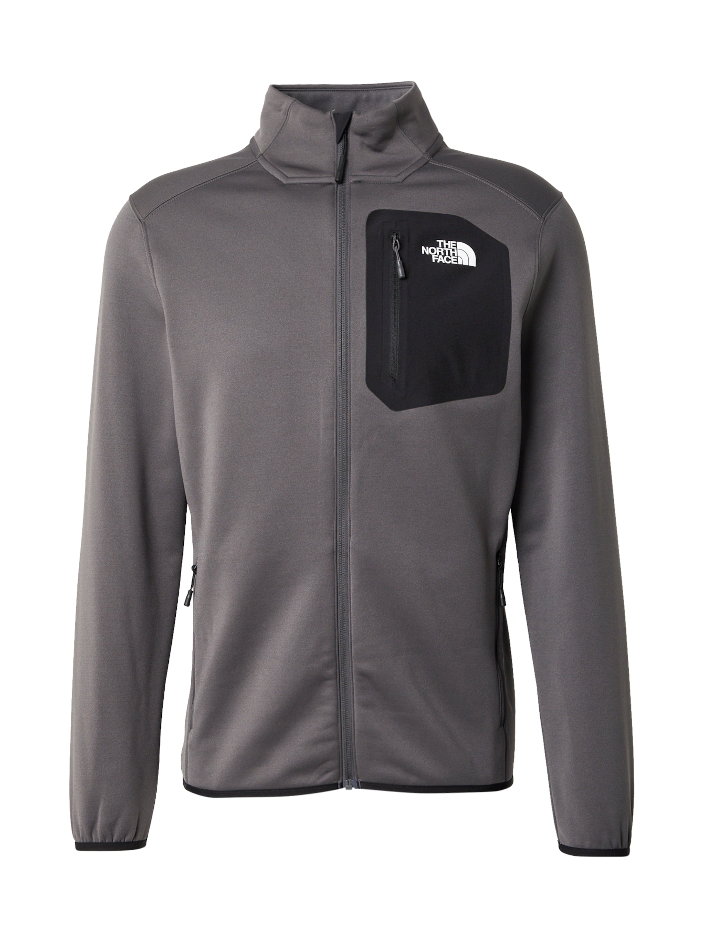 THE NORTH FACE Funktionsfleecejakke 'CREST' i grå: forside