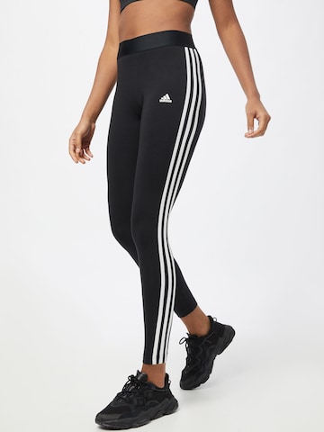 ADIDAS SPORTSWEAR Skinny Sportnadrágok 'Essential' - fekete: elől