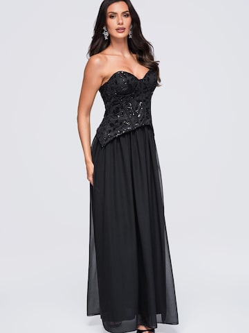 Ombre Abendkleid‌‌ in Schwarz