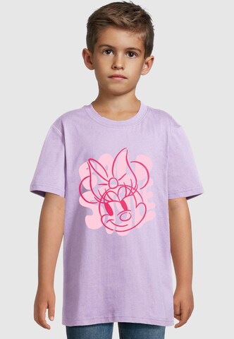ABSOLUTE CULT T-Shirt 'Minnie Mouse - Bold Style 2.0' in Lila: Vorderseite