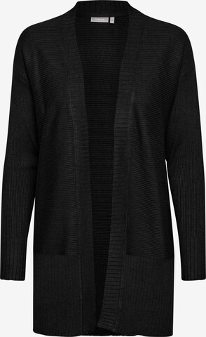 Fransa Knit Cardigan in Black: front