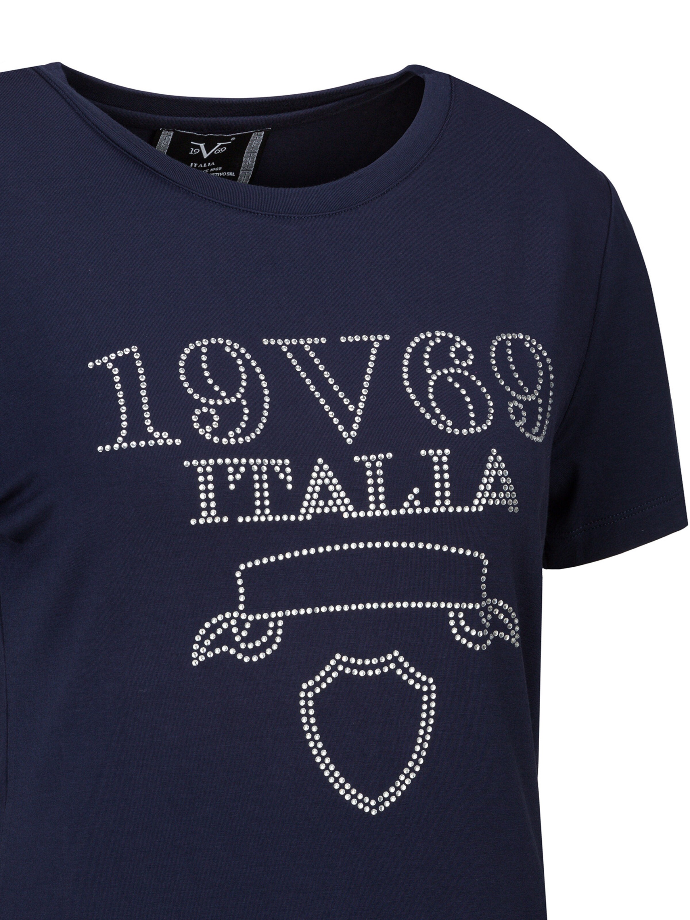 19V69 ITALIA T-shirt 'Bella Stones' i blå