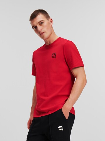 Karl Lagerfeld Shirt ' Ikonik ' in Rot