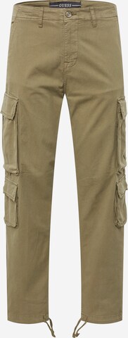 GUESS Cargo trousers 'CHEVRON' in Green: front