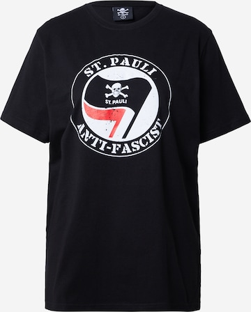 FC St. Pauli Тениска в черно: отпред