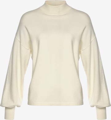 LASCANA Sweater in White: front