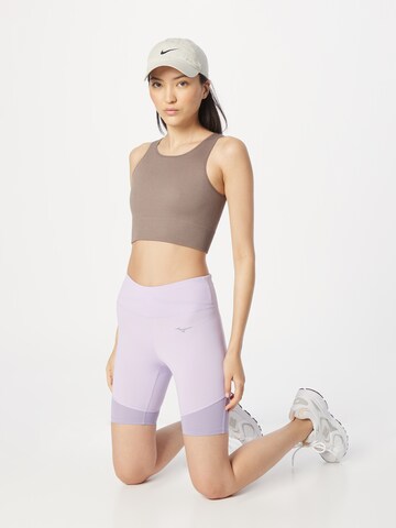 Skinny Pantaloni sportivi 'Impulse' di MIZUNO in lilla