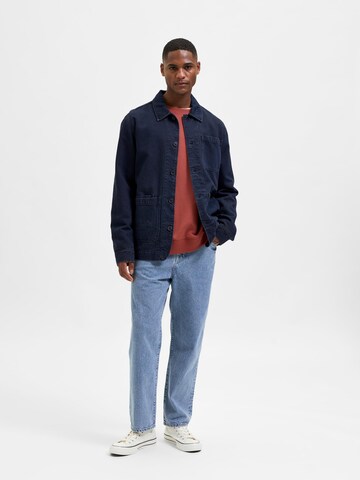 SELECTED HOMME Regular fit Colbert 'Paolo' in Blauw