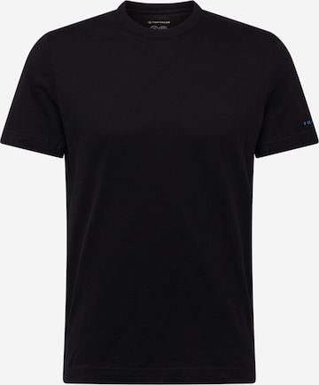 T-Shirt TOM TAILOR en noir : devant