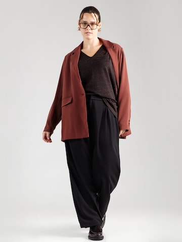 Vero Moda Curve Shirt 'VMCKANVA' in Brown