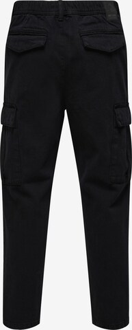 Only & Sons Regular Cargo Pants 'Dew' in Black